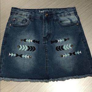 Kenzie Girl’s Jean Mini Skirt NWOT🌹Size 6X